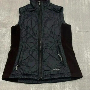[XS]Eddie Bauer 365 Primaloft Black  WMN Zip Up Vest